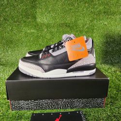 Jordan 3 Retro Black Cement ( Brand New Size 10 Mens)