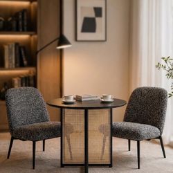 Brand New Rattan Table And 2 Accent Chairs 
