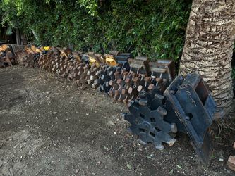 Mini excavator backhoe compaction wheels