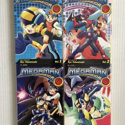 MegaMan NT Warrior manga volumes 1, 2, 3, 5