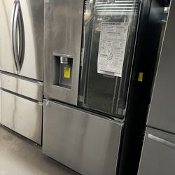 New Open Box Lg Mirrored Instaview French Style Refrigerator 