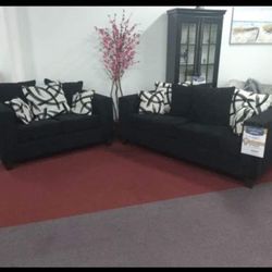 Black Sofa And Loveseat On Sale 