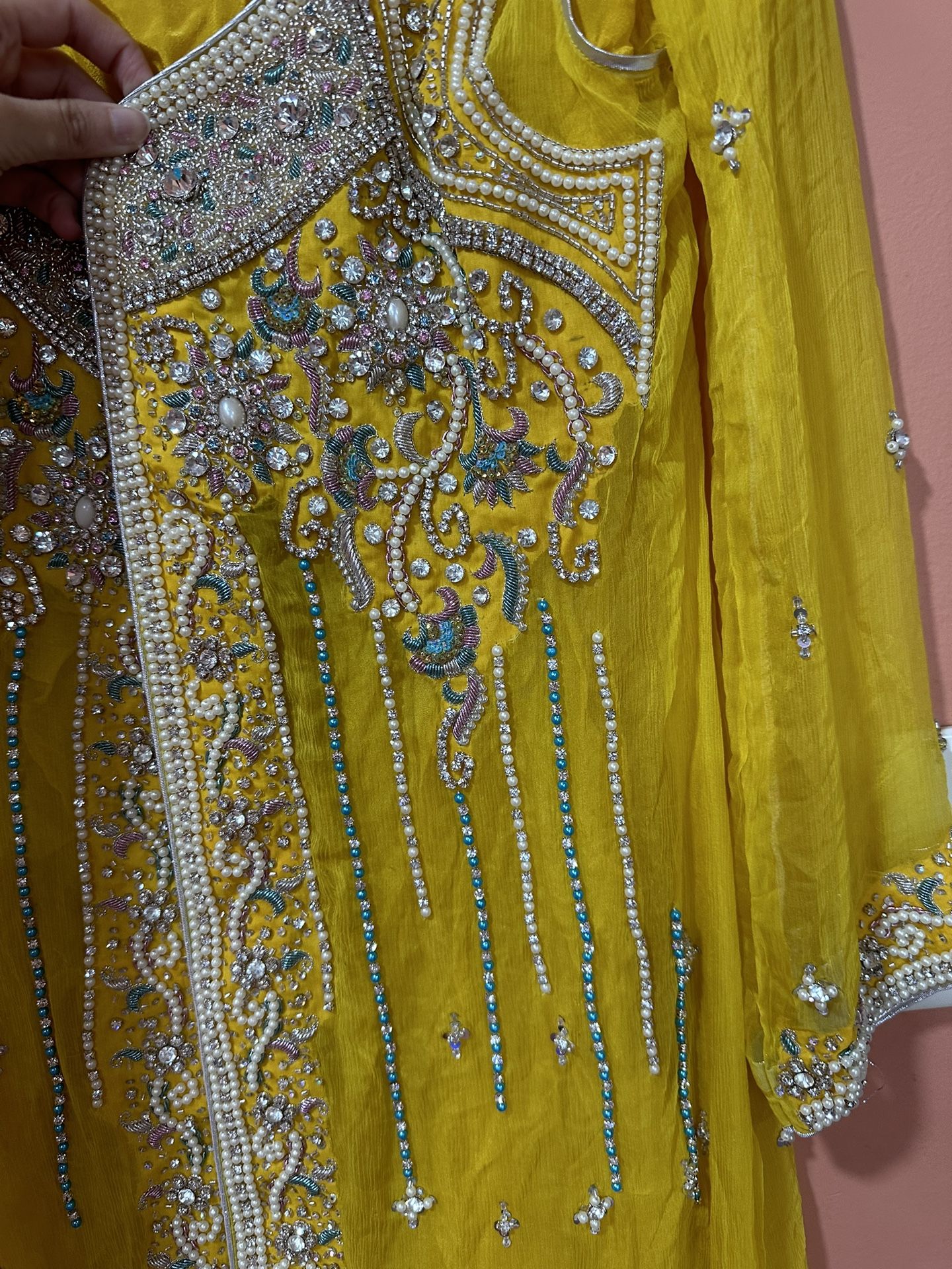 Gown/maxi Embrioded Dress