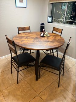 43” round kitchen table