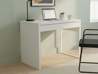 IKEA Minimalist Single Drawer White Computer Work Study Desk! Good condition, some cosmetic wear on top.  29x20x29.5in