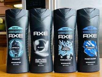 AXE Body Wash for Men, 16 OZ, Apollo/ Black/ Cool Ocean/ Phoenix