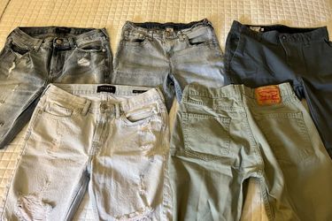 Short Pants (5 Pairs Of Teenager Shorts Size Small, 13-16 yrs old). 