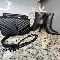 YSL Purse & Boots Set $475