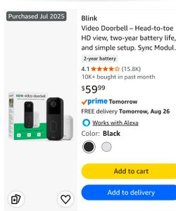 Blink Video Doorbell with module