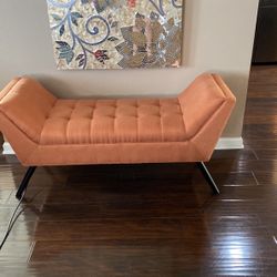 Christopher Knight Home Demi Fabric Bench, Orange