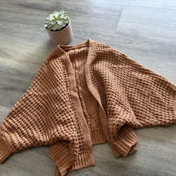 Chunky brown oversized sweater size 5