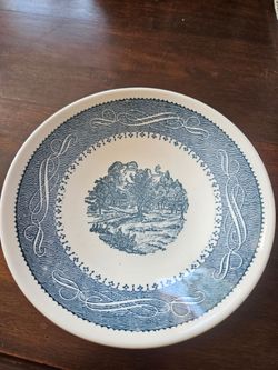 Currier and Ives salad dish