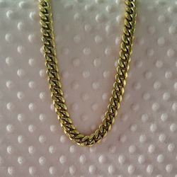 14k Gold  Stainless steel chain