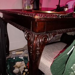 Large Mahogany Dining Room Table 