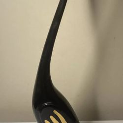 Ceramic black Swan Vase