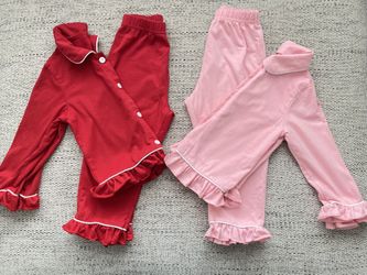 Toddler Girl Pajama Set Perfect For Valentines 