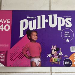 Pull-Ups Female Training Pants, 3T - 4T, 116 Count And Huggies Simply Clean Fragrance-Free Baby Wipes Bogo 