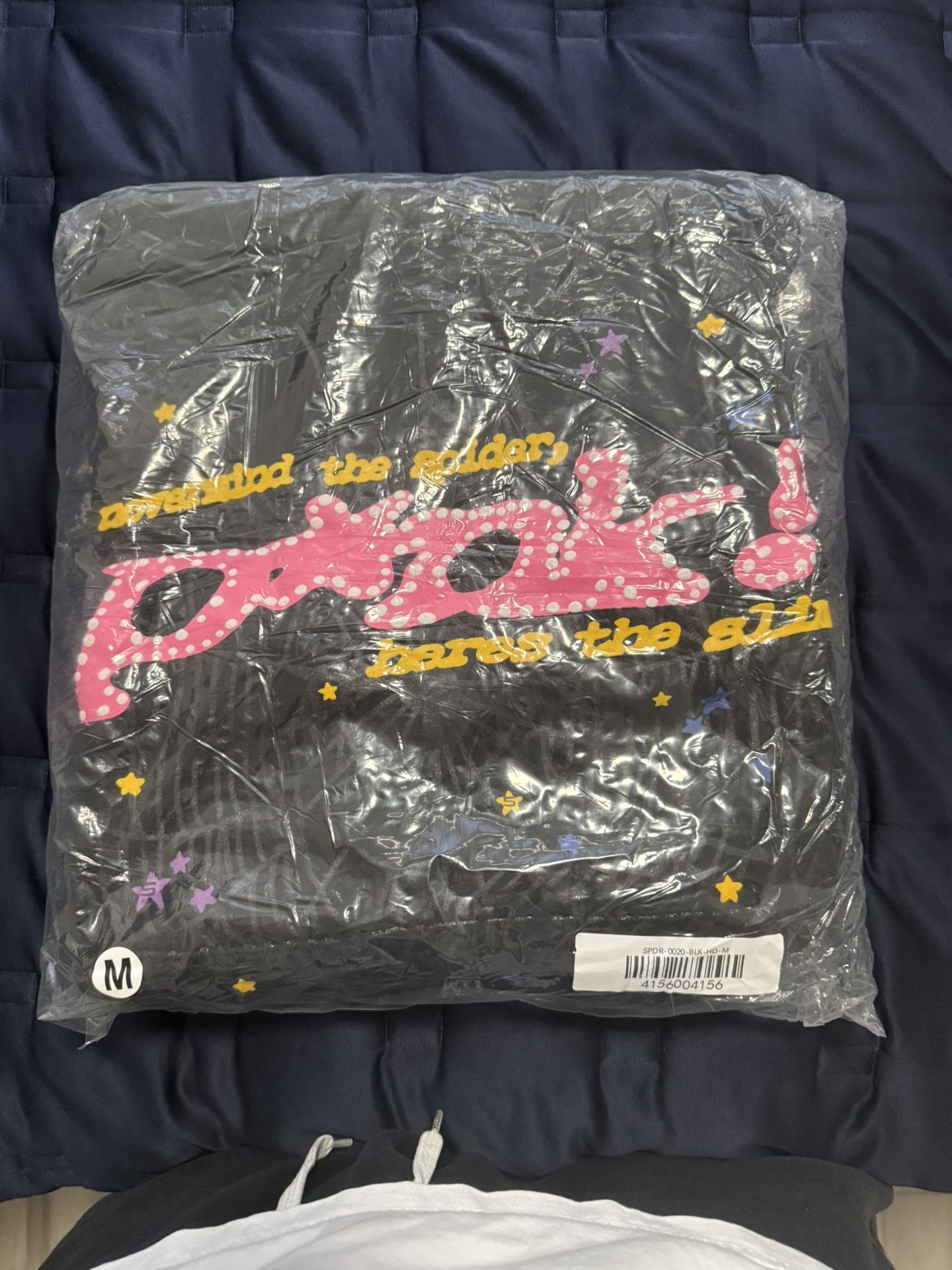 Black Sp5der Hoodie Size Medium
