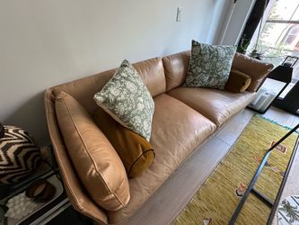Leather Sofa 84” - Crate & Barrel