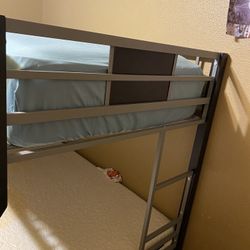 Ashley Metal Twin Bunk Bed With Mattress
