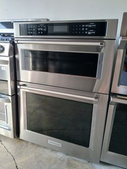 NEW !! KITCHENAID 30" STAINLESS STEEL ELECTRIC MICROWAVE OVEN COMBO/ AIR FRY