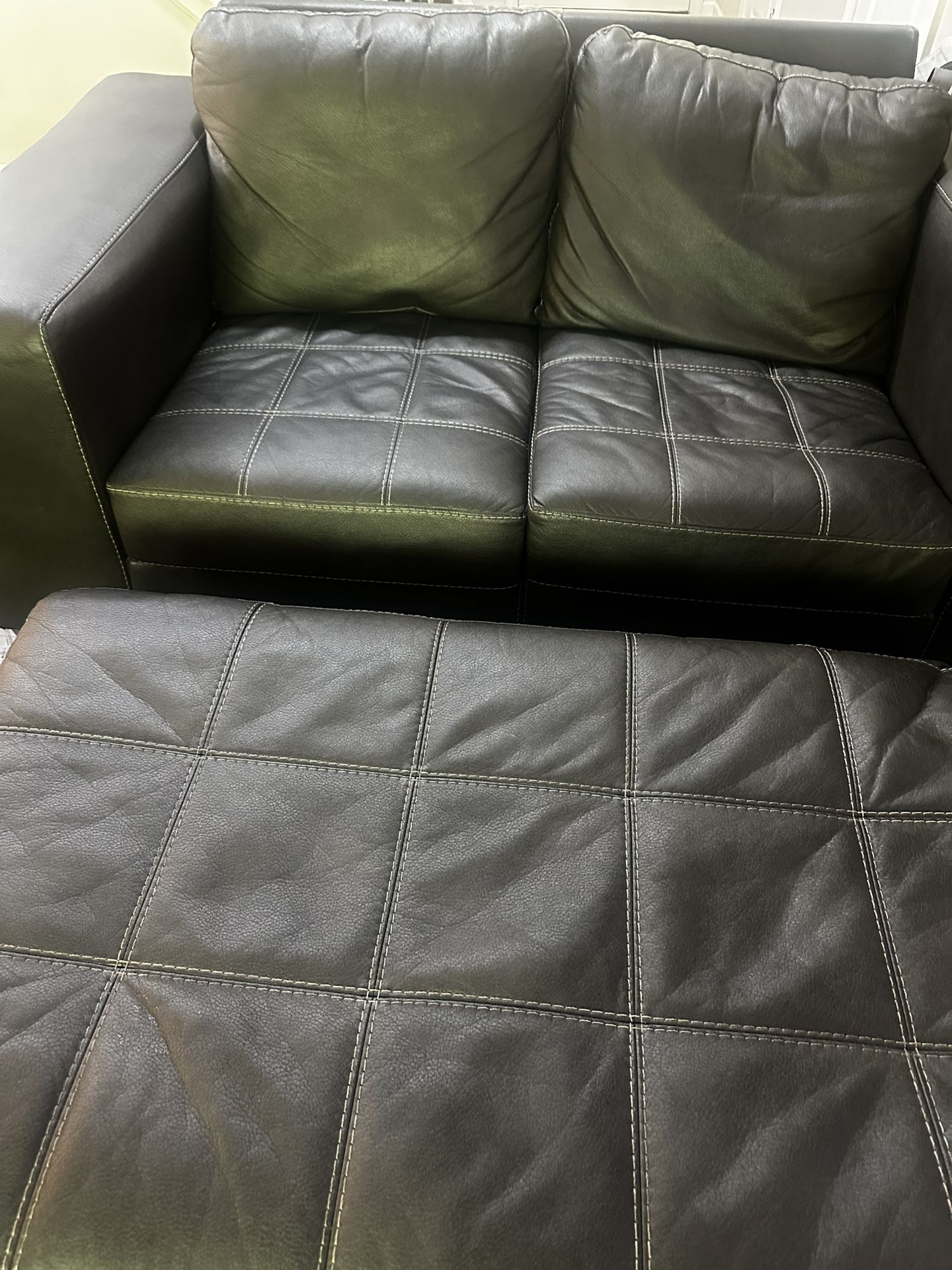 Loveseat and Ottoman