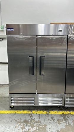 Polarman PLM-54RS 53 15/16" Reach-In Refrigerator with Double Solid Doors, Bottom Mount, Stainless Steel, 49 cu. ft.