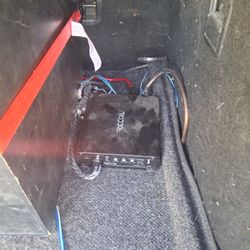 Sub Woofer Amp And A Craftman Tool Box On Wheels With Alot Of Tools