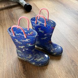 Light Up Unicorn Rain Boots