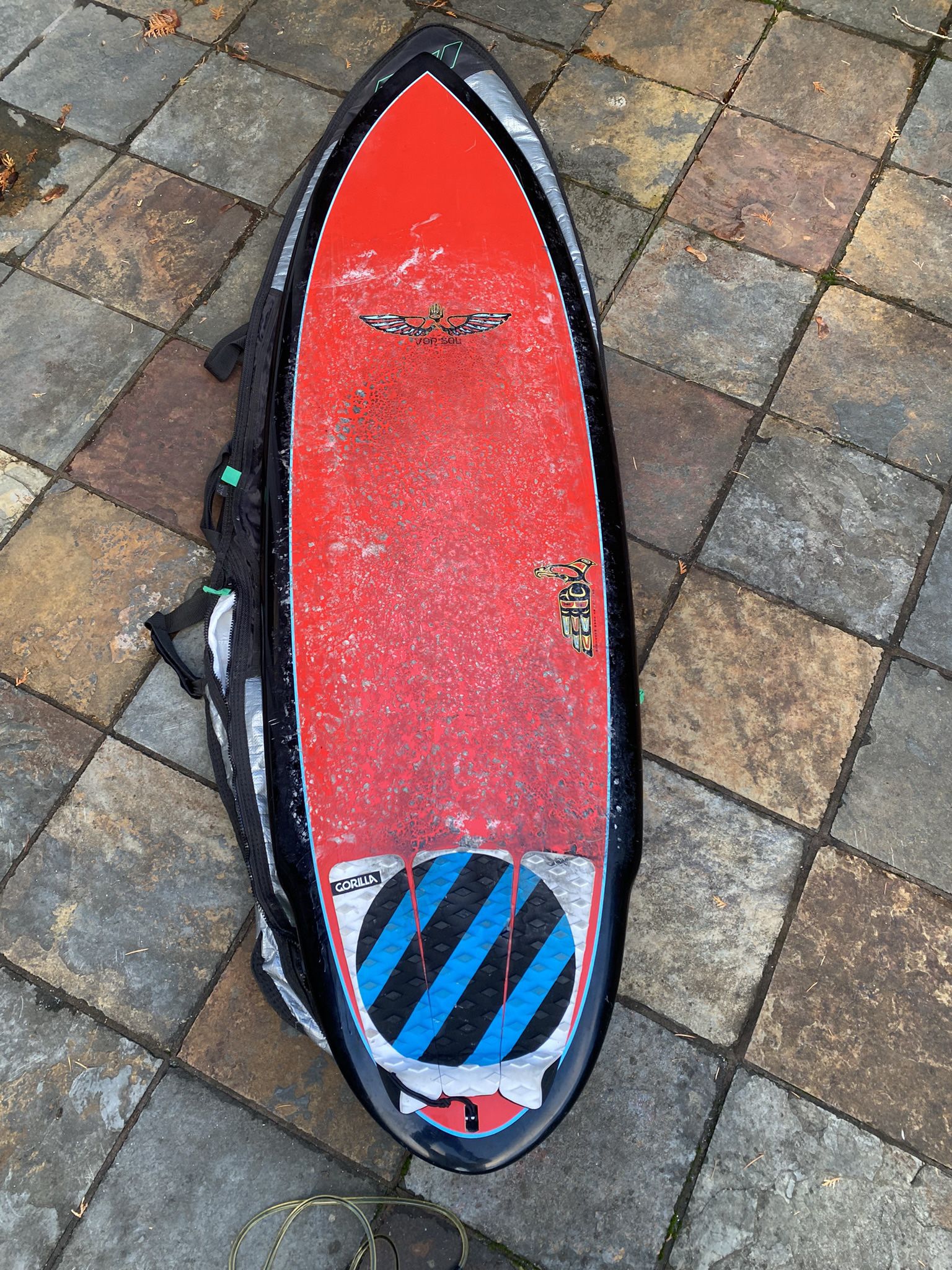 Von Sol 5’-11” Surfboard W/ Bag & leash