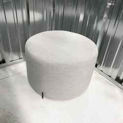 Grey Upholstered Steelcase Ottoman