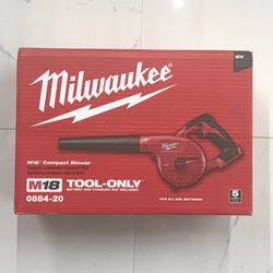 Brand New Milwaukee M18 Handheld Blower Tool Only Price Is Firm At $100