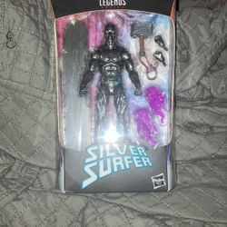 Marvel, legends, obsidian, silver surfer
