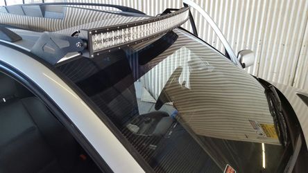 Led light bars curved and straight, brackets and wire harness