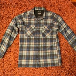 Hurley Pendleton Flannel Grey Blue Size Small