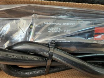 Power Distribution Unit Metered 240V 30A PDU L6-30P Plug, 6 C13 Outlets

