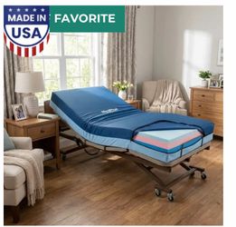 Adjustable Hospital Bed with New Foam Medical Mattress