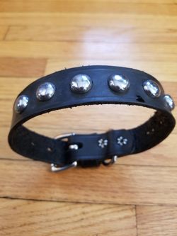 LEATHER DOG COLLAR 13"