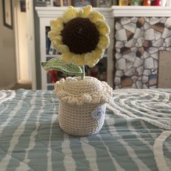 Hand Made Yarn Sunset 