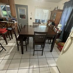 Comedor En Buenas Condiciones Mesa Y Sillas Altas Solo Este Fin De Semana 