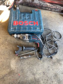 Bosch hammer drill 1199VSR with 1” concrete bit