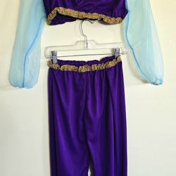 Cosplay Disney Jasmine Dress Set, 4 Pcs 