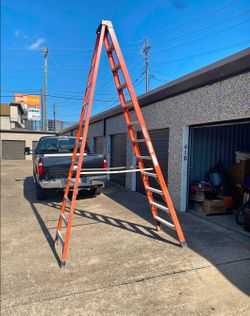 12 foot A-frame werner fiberglass ladder