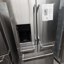 KITCHENAID 5 DOOR STAINLESS STEEL REFRIGERATOR 