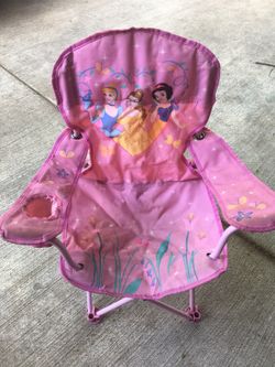 Girls Disney princess folding chair