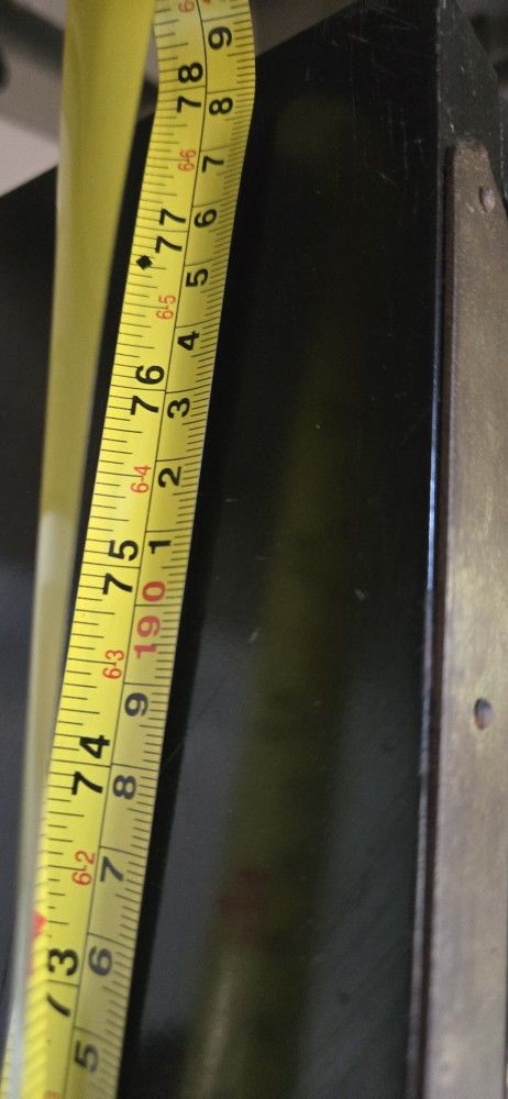 Glass Display Cabinet Vintage Size 78x30x14 Good Condition