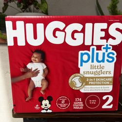 Huggies Little Snugglers Size 2  - 174 Count