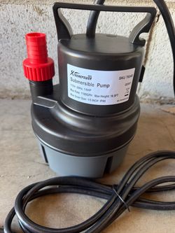 XtremepowerUS 1/6 HP Submersible Utility Water Pump 1100 GPH – SKU 76048