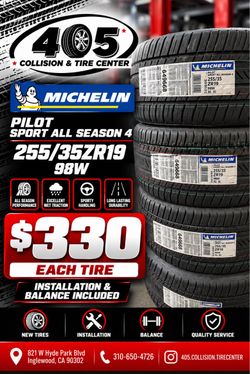 BRAND NEW MICHELIN PILOT SPORT ALL SEASON 4 TIRES š„