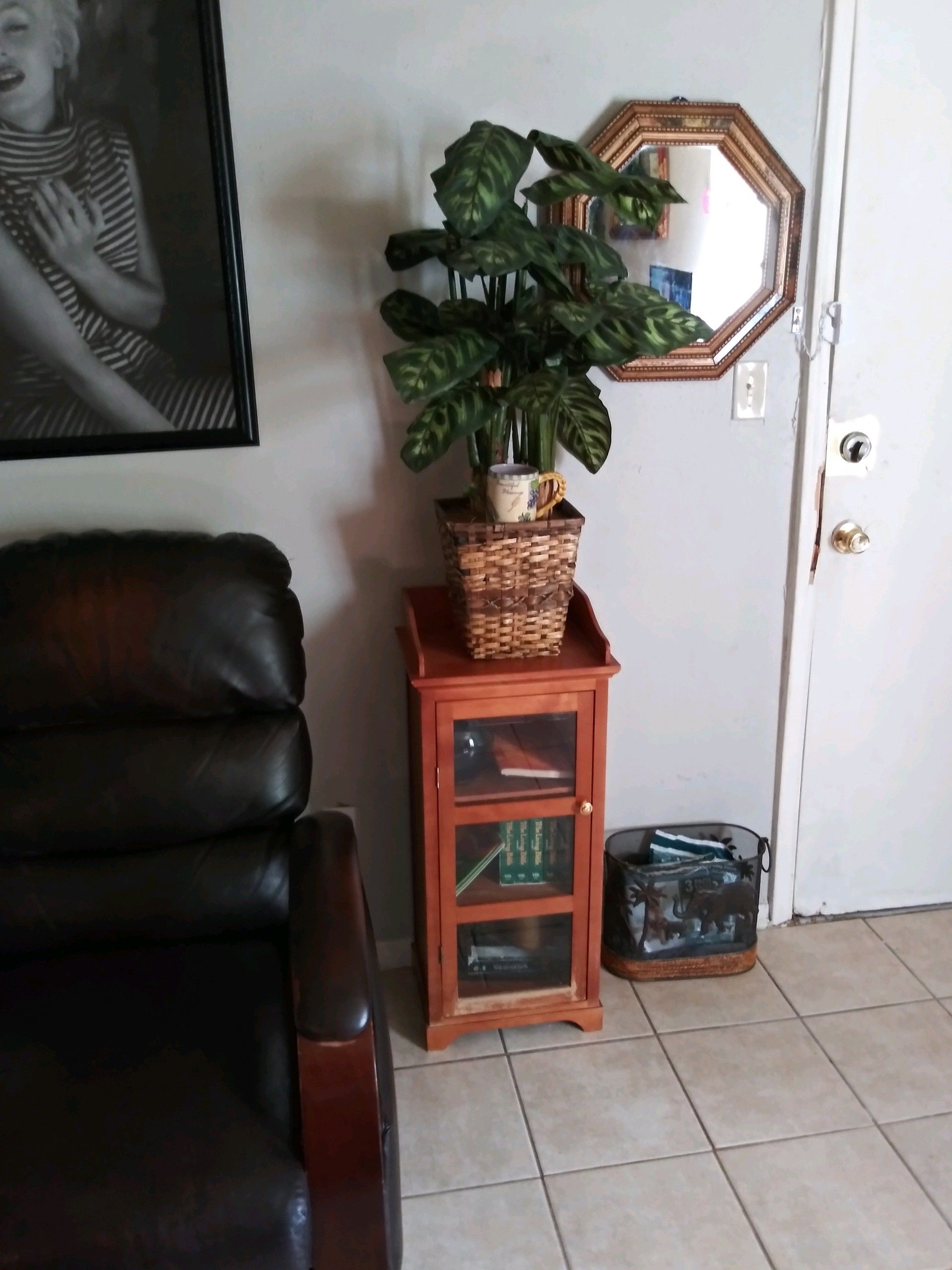 Small wood glass shelf